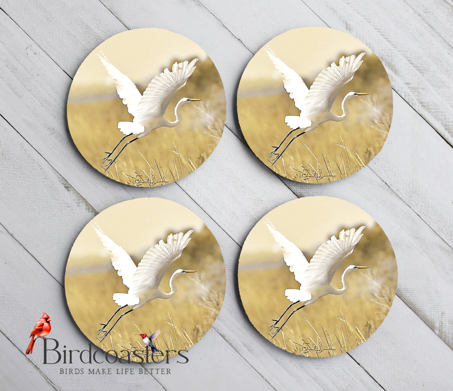 Great White Egret - Morning Ascent