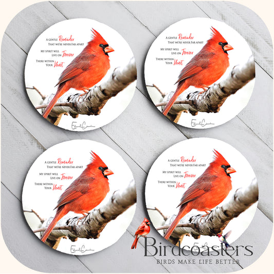 Cardinal with Poem - A Gentle Reminder