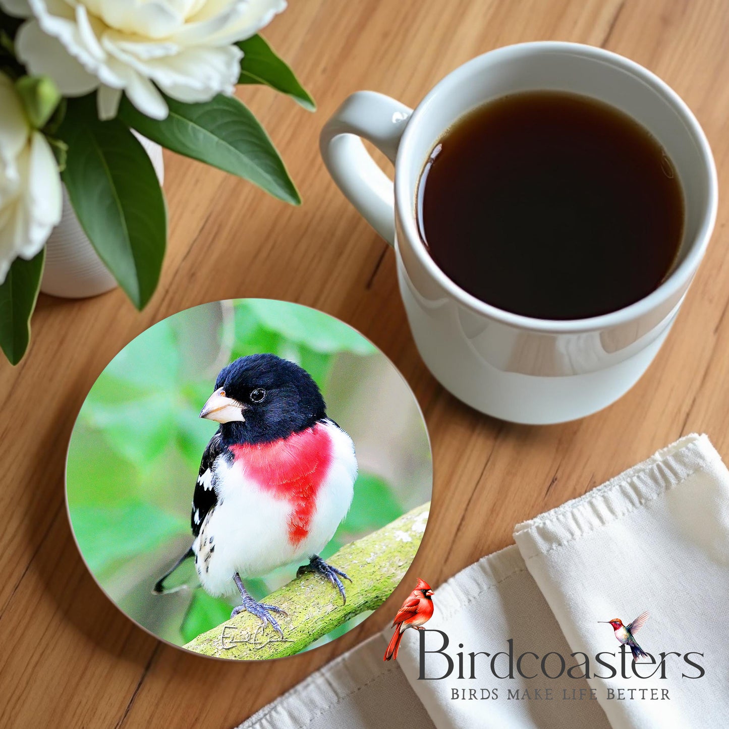Rose-breasted Grosbeak - Woodland Grace