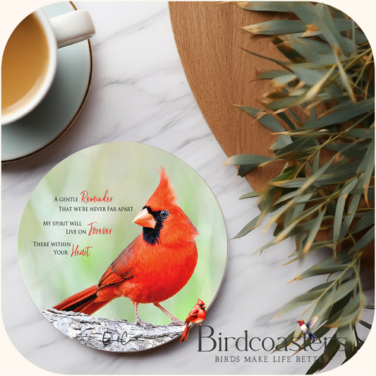 Cardinal with Poem - A Gentle Reminder