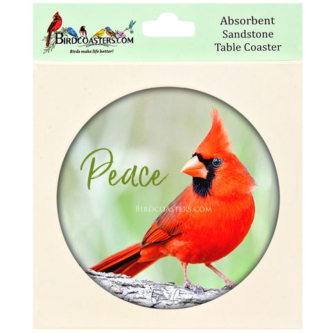 Cardinal with Peace